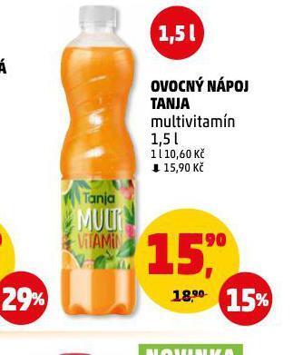 Penny Market Tanja ovocný nápoj nabídka