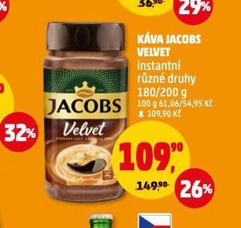 Penny Market Káva jacobs velvet instantní nabídka