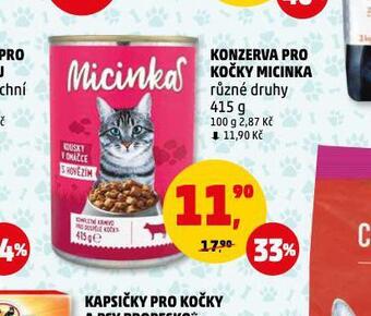 Penny Market Micinka konzerva pro kočky nabídka
