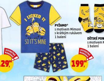 Penny Market Dětské pyžamo nabídka