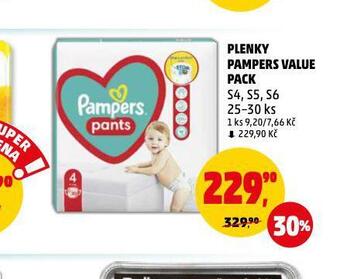 Penny Market Pampers dětské plenky nabídka