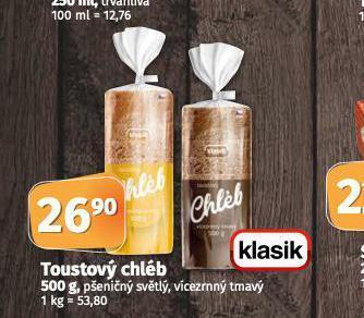 Coop Toustový chléb nabídka