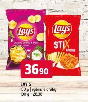 Terno Lay's chipsy nabídka