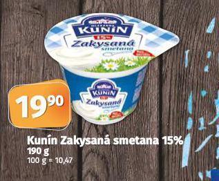 Coop Kunín zakysaná smetana nabídka