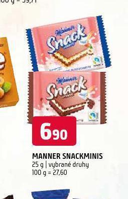 Terno Manner snackminis nabídka