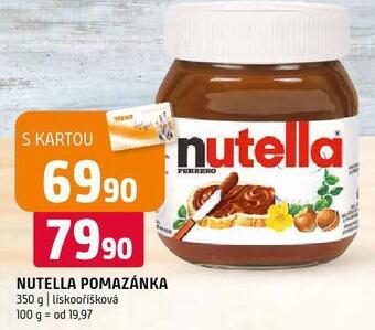Terno Nutella pomazánka nabídka