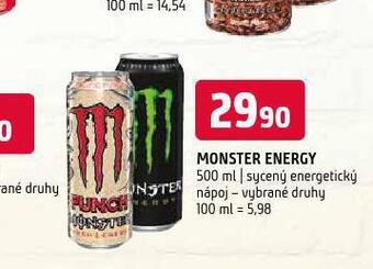 Terno Monster energy drink nabídka
