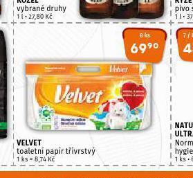 Terno Velvet toaletní papír nabídka