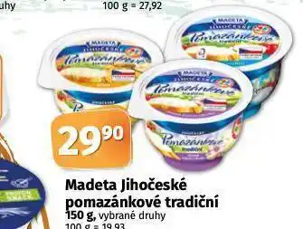 Coop Madeta jihočeské pomazánkové nabídka