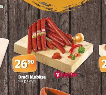 Coop Dračí klobása nabídka