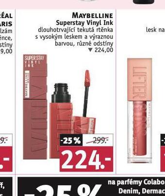 Rossmann Maybelline tekutá rtěnka nabídka