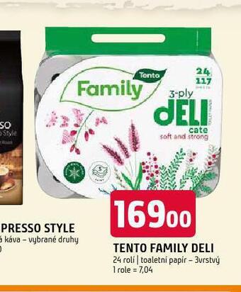 Terno Tento toaletní papír nabídka