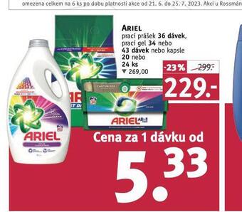 Rossmann Ariel prací prostředek nabídka