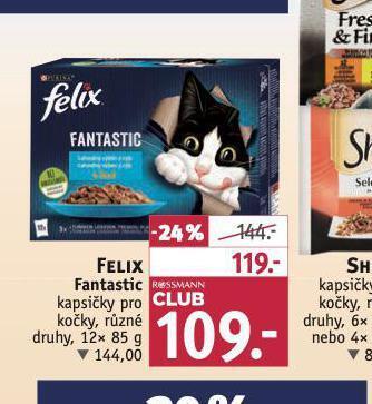 Rossmann Felix fantastic kapsičky pro kočky nabídka