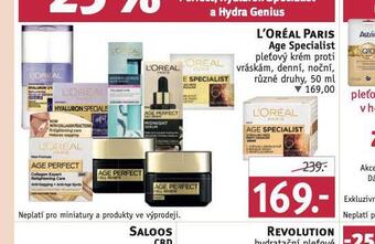 Rossmann Loreal paris age specialist pleťový krém nabídka