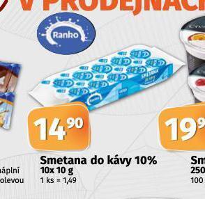 Coop Smetana do kávy nabídka