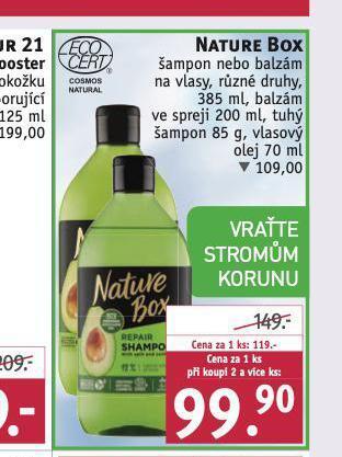 Rossmann Nature box šampon, balzám nabídka