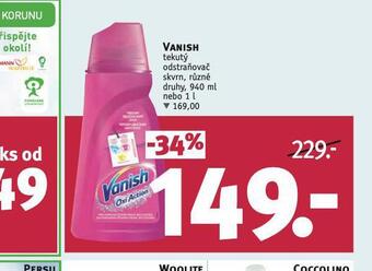 Rossmann Vanish tekutý odstraňovač skvrn nabídka