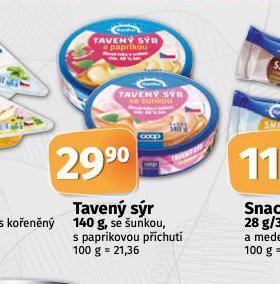 Coop Tavený sýr nabídka