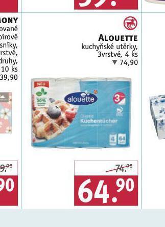 Rossmann Alouette kuchyňské utěrky nabídka