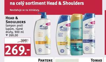 Rossmann Head&shoulders šampon nabídka
