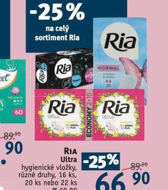 Rossmann Ria ultra hygienické vložky nabídka
