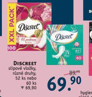 Rossmann Discreet slipové vložky nabídka