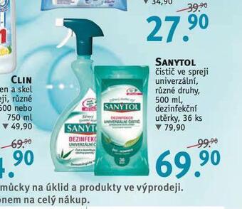 Rossmann Sanytol čistič ve spreji nabídka