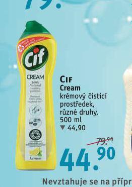 Rossmann Cif cream krémový čistící prostředek nabídka