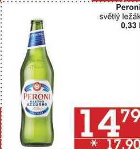 Jip Peroni světlý ležák, 0,33 l nabídka