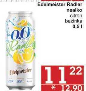 Jip Edelmeister radler nealko citron, 0,5 l nabídka