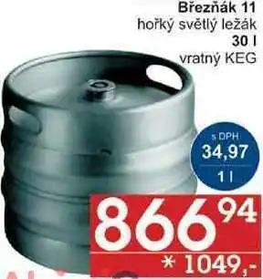 Jip Březňák 11 hořký světlý ležák, 30 l nabídka
