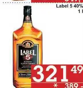 Jip Label 5 classic black jemná míchaná skotská whisky 70cl, nabídka