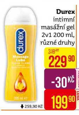 Teta Durex intimní masážní gel 2v1 200 ml nabídka