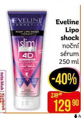 Teta Eveline lipo shock noční sérum 250 ml nabídka