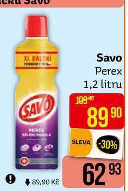 Savo perex 1,2l, vybrané druhy