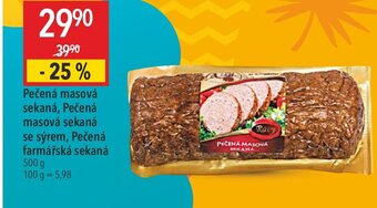 Globus Pečená masová sekaná, Pečená masová sekaná se sýrem, Pečená farmářská sekaná nabídka