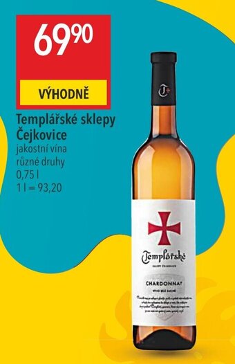 Globus Templářské sklepy Čejkovice nabídka