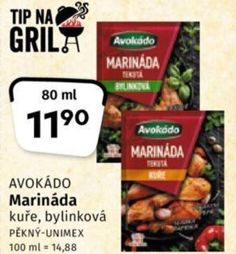 Coop AVOKÁDO Marináda nabídka