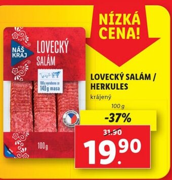 Lidl LOVECKÝ SALÁM / HERKULES nabídka
