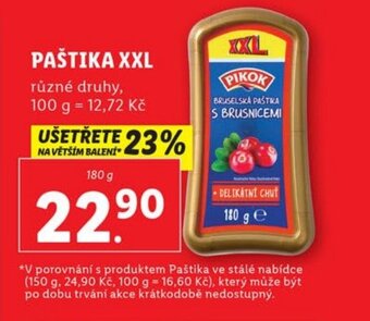 Lidl PAŠTIKA XXL nabídka