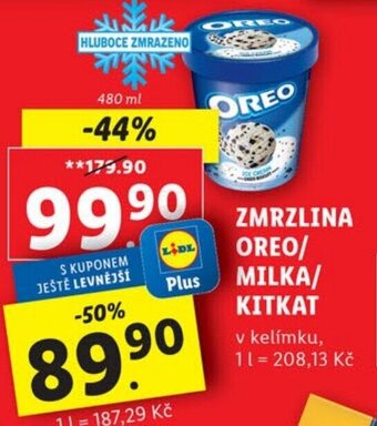 Lidl ZMRZLINA OREO/ MILKA/ KITKAT nabídka