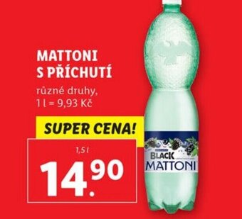 Lidl MATTONI S PŘÍCHUTÍ nabídka