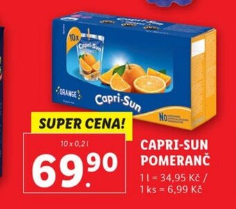 Lidl CAPRI-SUN POMERANČ nabídka
