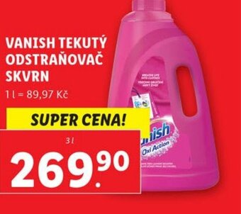 Lidl VANISH TEKUTÝ ODSTRAŇOVAČ SKVRN nabídka
