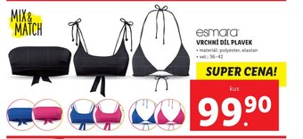 Lidl esmara VRCHNÍ DÍL PLAVEK nabídka