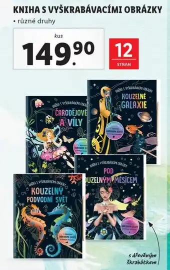Lidl KNIHA S VYŠKRABÁVACÍMI OBRÁZKY nabídka