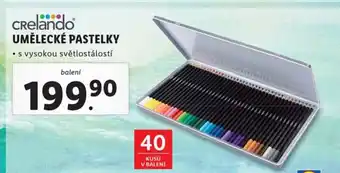 Lidl Crelando UMĚLECKÉ PASTELKY nabídka