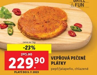 Lidl VEPŘOVÁ PEČENĚ PLÁTKY nabídka