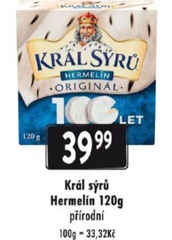 Král sýrů Hermelín 120g